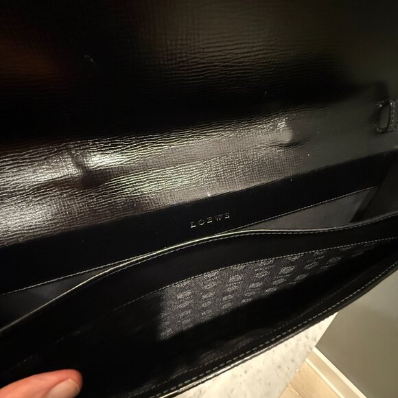 Loewe Anagram Briefcase – Black Leather with Gold Hardware - Picture 6 of 7